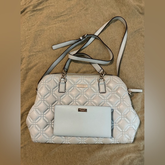 Kate Spade baby blue purse and wallet - Picture 2 of 9